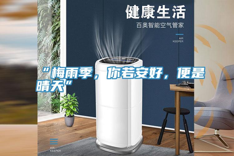 “梅雨季，你若安好，便是晴天”