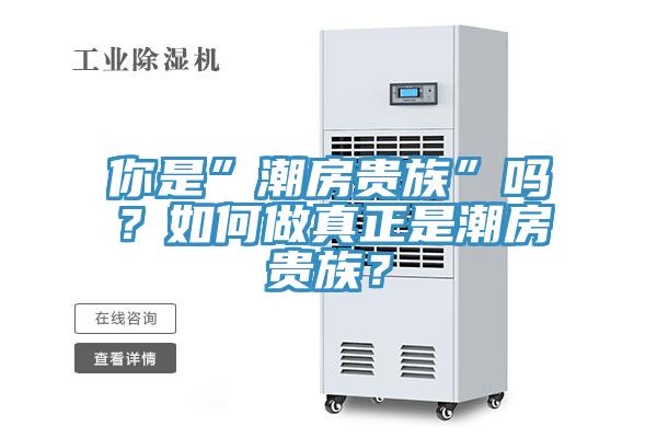 你是”潮房贵族”吗？如何做真正是潮房贵族？