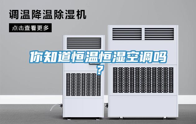 你知道恒温恒湿空调吗？