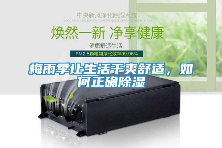 梅雨季让生活干爽舒适，如何正确除湿