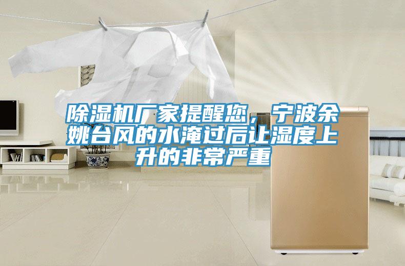 91香蕉视频下载网站厂家提醒您，宁波余姚台风的水淹过后让湿度上升的非常严重