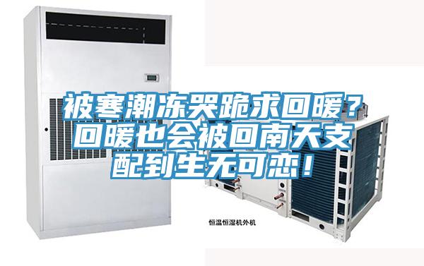 被寒潮冻哭跪求回暖？回暖也会被回南天支配到生无可恋！