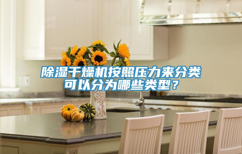 除湿干燥机按照压力来分类可以分为哪些类型？