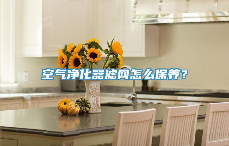 空气净化器滤网怎么保养？