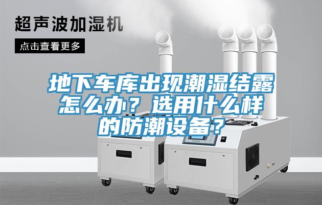 地下车库出现潮湿结露怎么办？选用什么样的防潮设备？