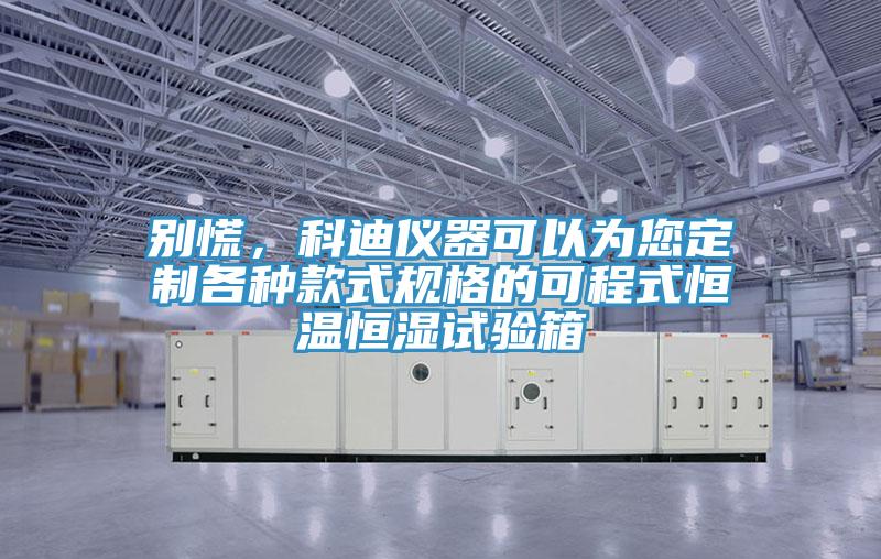 别慌，科迪仪器可以为您定制各种款式规格的可程式恒温恒湿试验箱