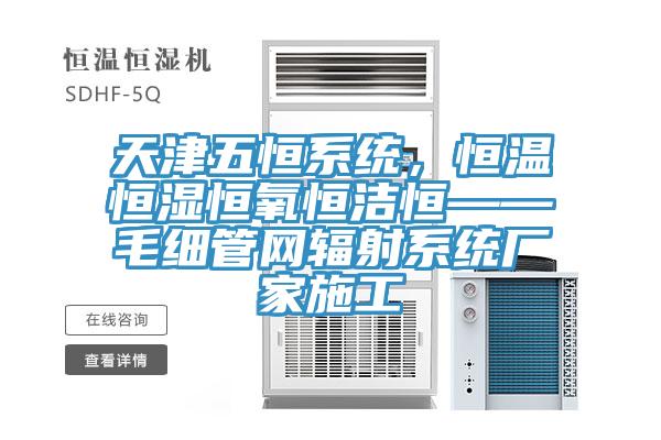 天津五恒系统，恒温恒湿恒氧恒洁恒——毛细管网辐射系统厂家施工