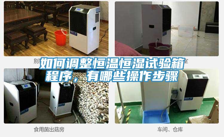 如何调整恒温恒湿试验箱程序，有哪些操作步骤
