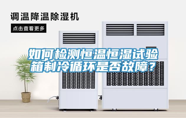 如何检测恒温恒湿试验箱制冷循环是否故障？
