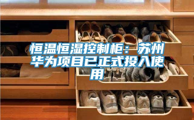 恒温恒湿控制柜：苏州华为项目已正式投入使用