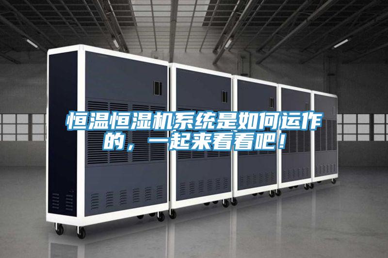 恒温恒湿机系统是如何运作的，一起来看看吧！