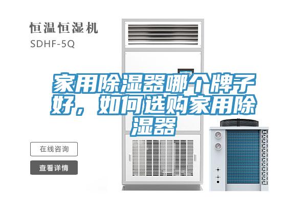 家用除湿器哪个牌子好，如何选购家用除湿器