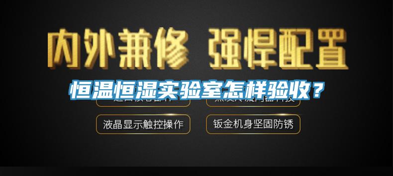 恒温恒湿实验室怎样验收？
