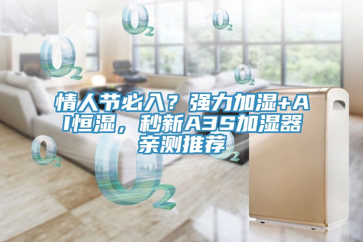 情人节必入？强力加湿+AI恒湿，秒新A3S加湿器亲测推荐